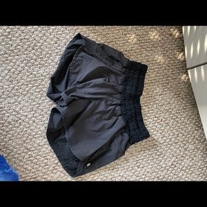 Size 4 black lululemon shorts